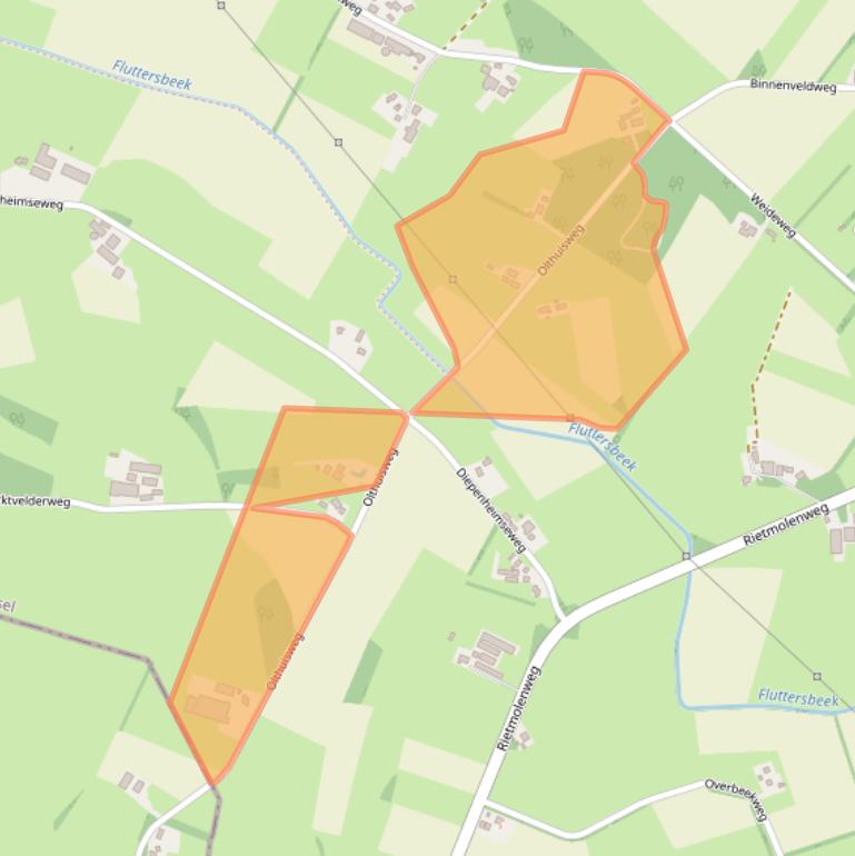 Kaart van postcodegebied 7482PK.