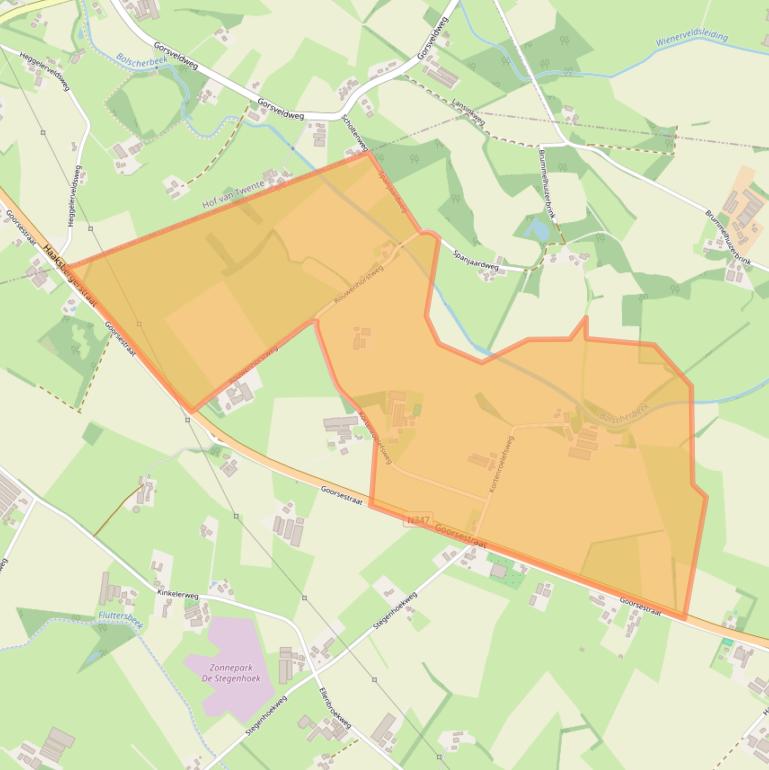 Kaart van postcodegebied 7482PP.