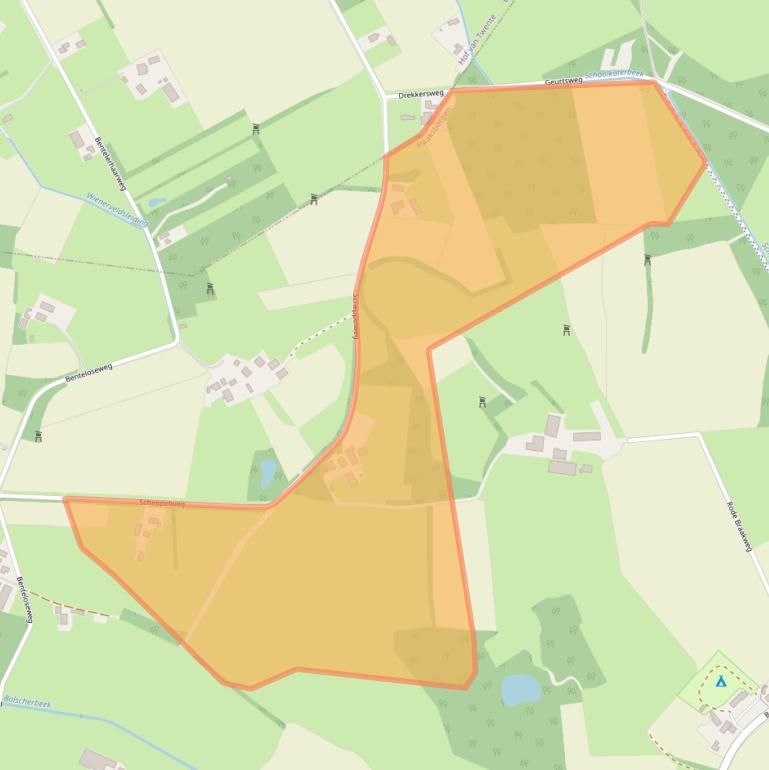 Kaart van postcodegebied 7482PV.