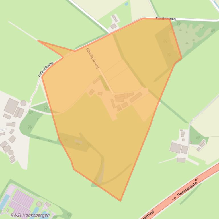 Kaart van postcodegebied 7482RE.