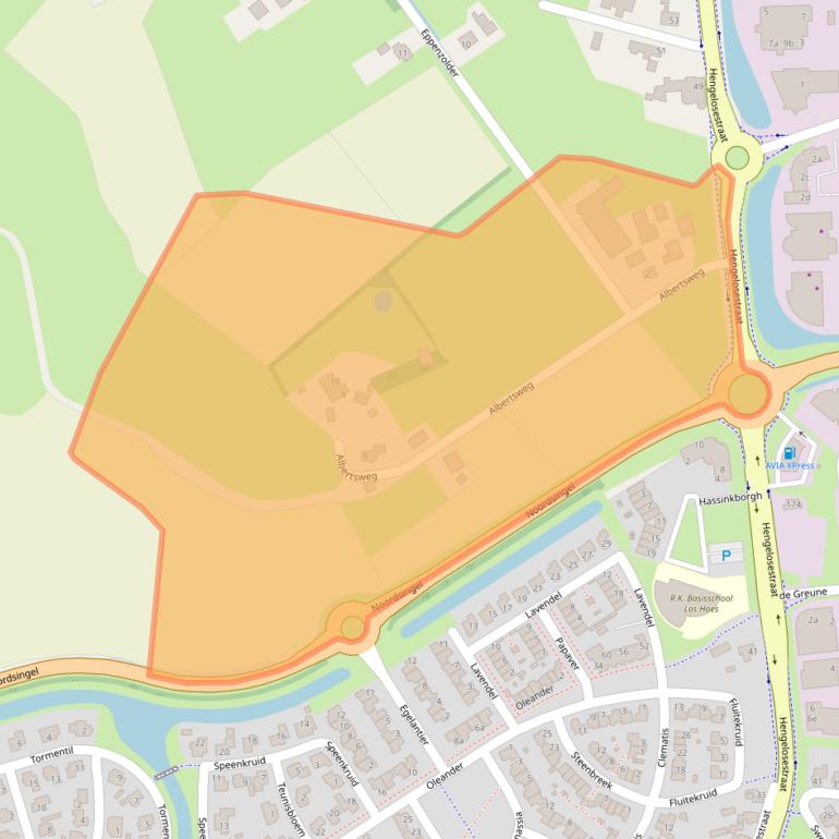 Kaart van postcodegebied 7482RL.