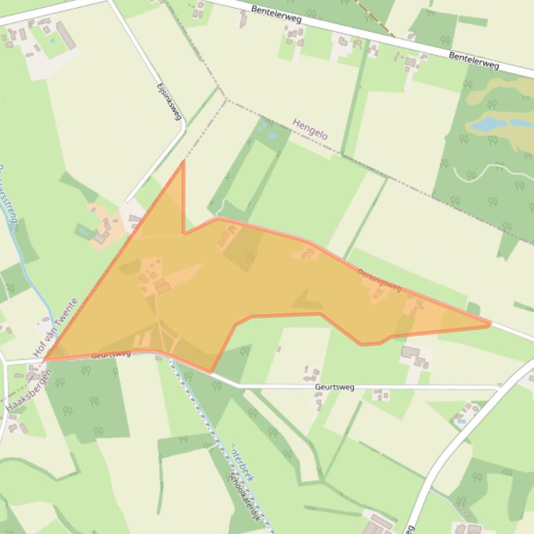 Kaart van postcodegebied 7482RM.