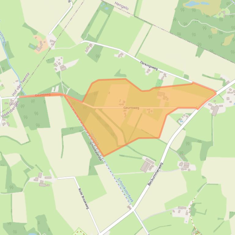 Kaart van postcodegebied 7482RN.