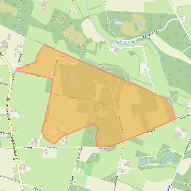 Kaart van postcodegebied 7482RS.