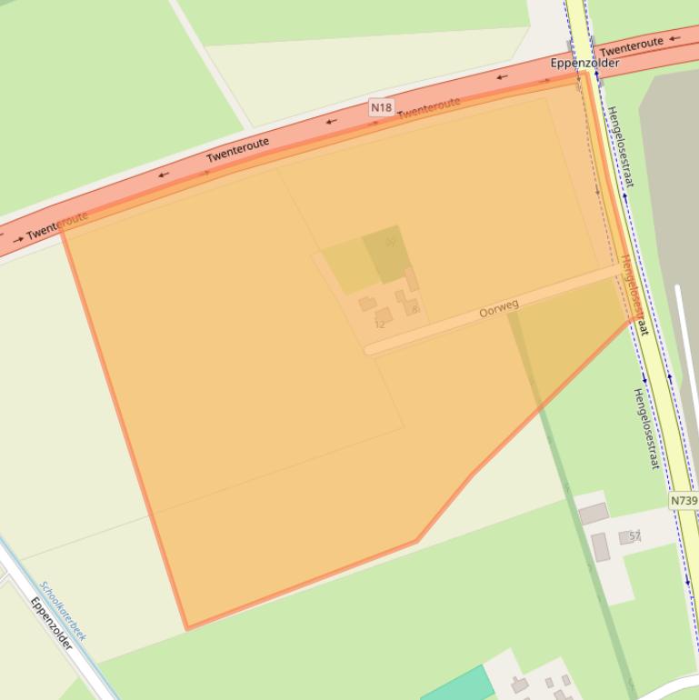 Kaart van postcodegebied 7482RX.