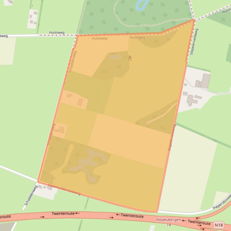 Kaart van postcodegebied 7482RZ.