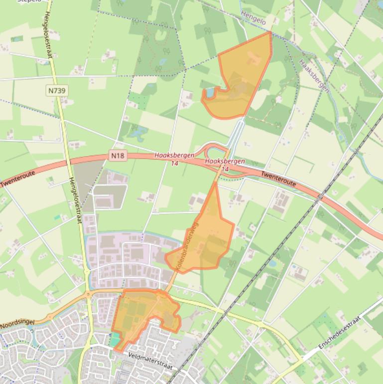 Kaart van postcodegebied 7482SE.