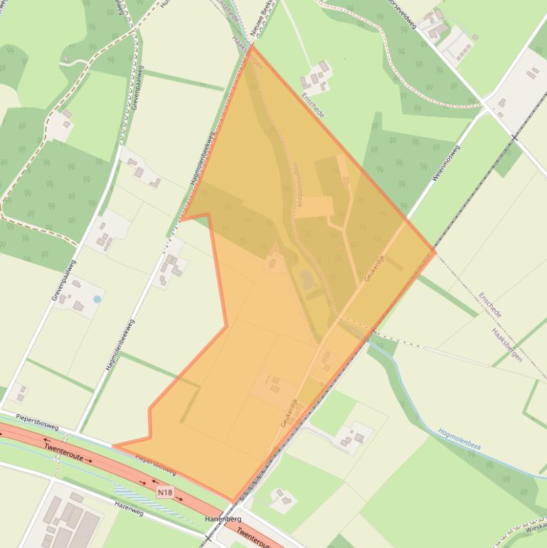 Kaart van postcodegebied 7482SJ.