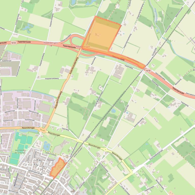 Kaart van postcodegebied 7482SP.