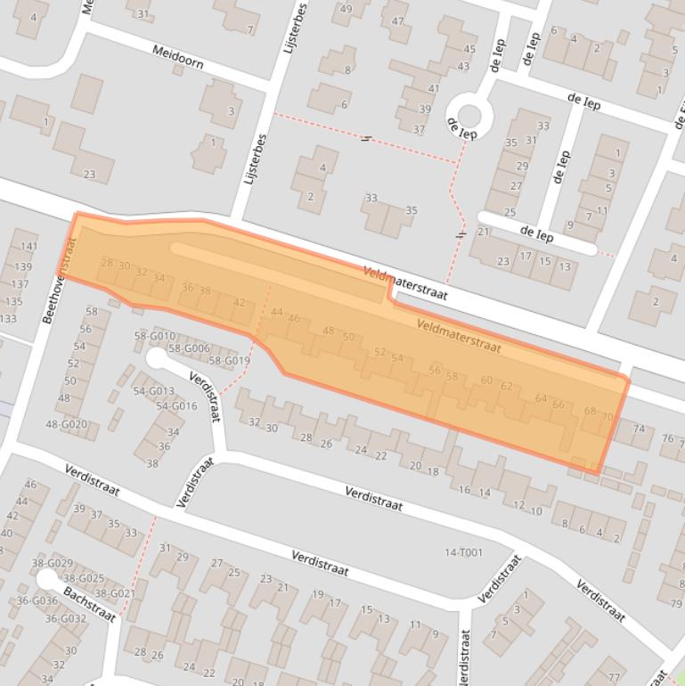 Kaart van postcodegebied 7482TC.