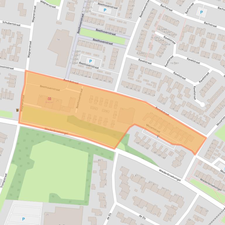 Kaart van postcodegebied 7482TT.