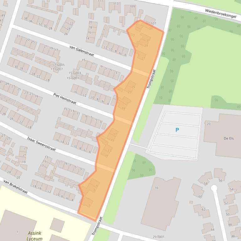 Kaart van postcodegebied 7482VW.