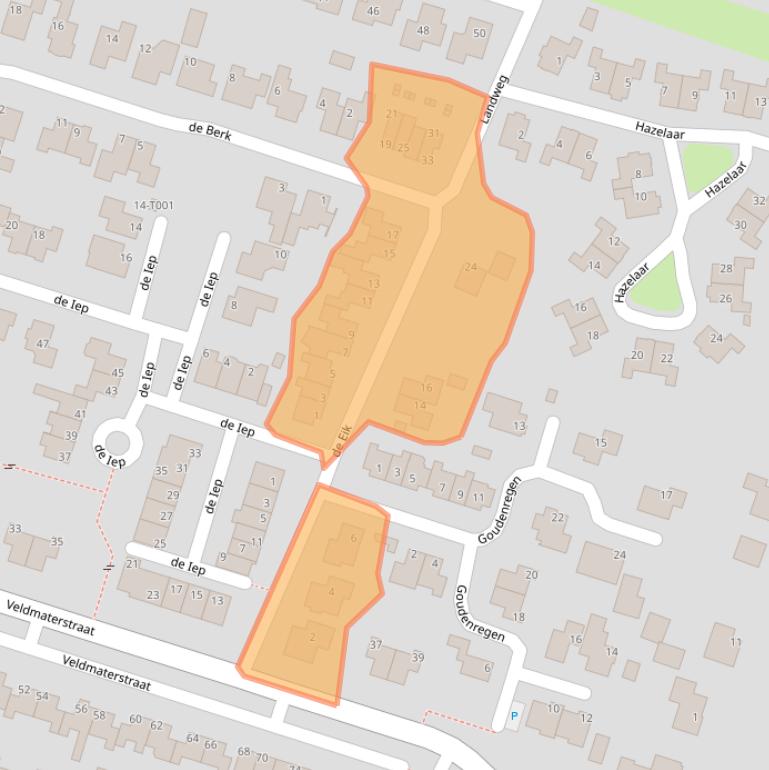 Kaart van postcodegebied 7482WB.