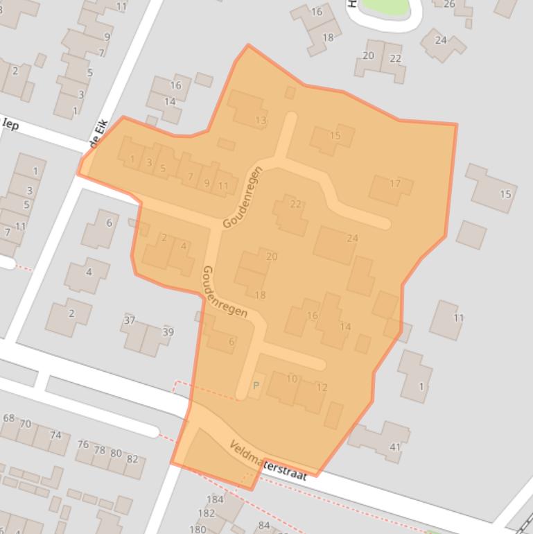 Kaart van postcodegebied 7482WC.