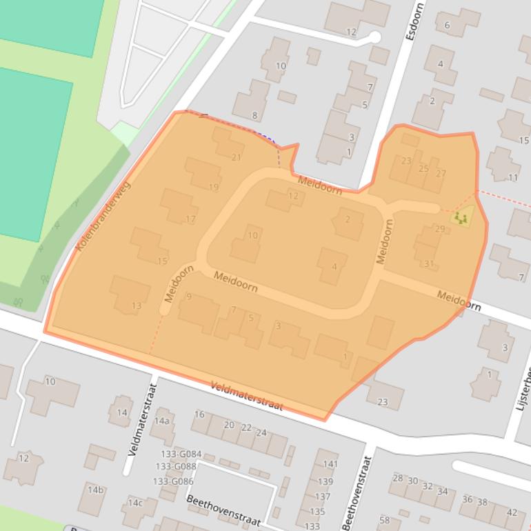 Kaart van postcodegebied 7482WJ.