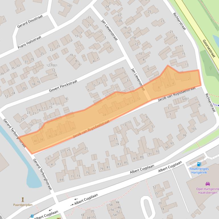 Kaart van postcodegebied 7482XB.