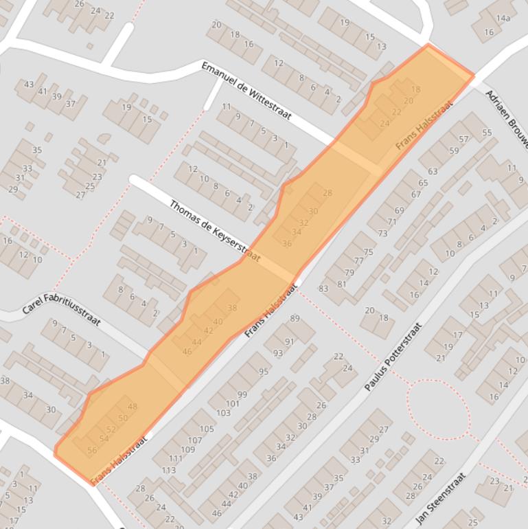 Kaart van postcodegebied 7482XP.