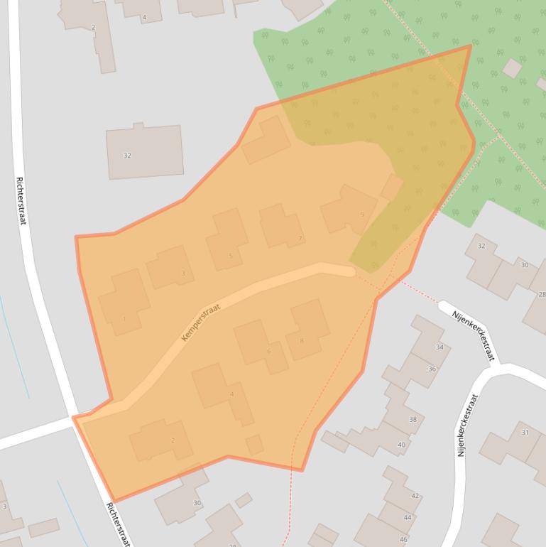 Kaart van postcodegebied 7482XT.