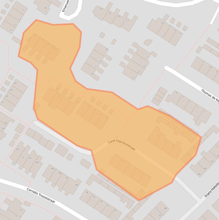 Kaart van postcodegebied 7482XW.