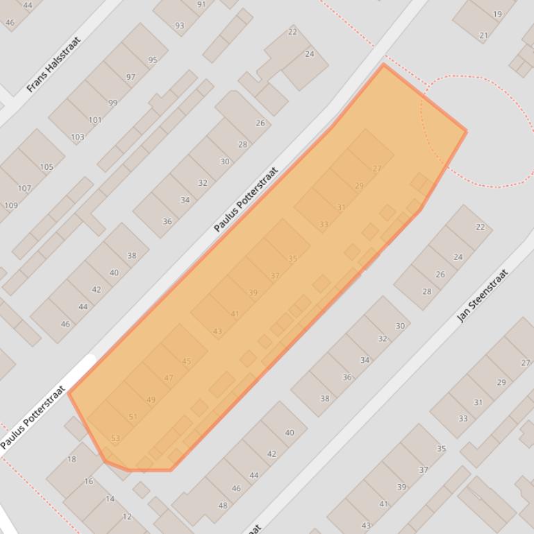 Kaart van postcodegebied 7482ZB.