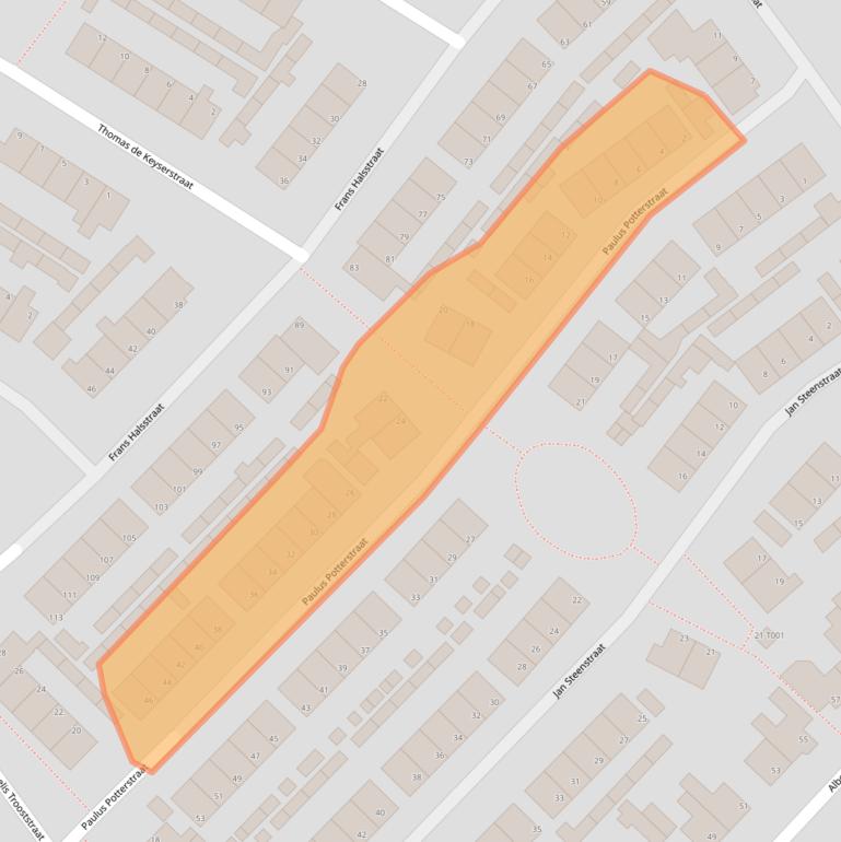 Kaart van postcodegebied 7482ZC.