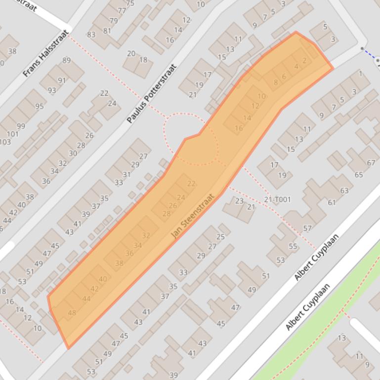 Kaart van postcodegebied 7482ZG.