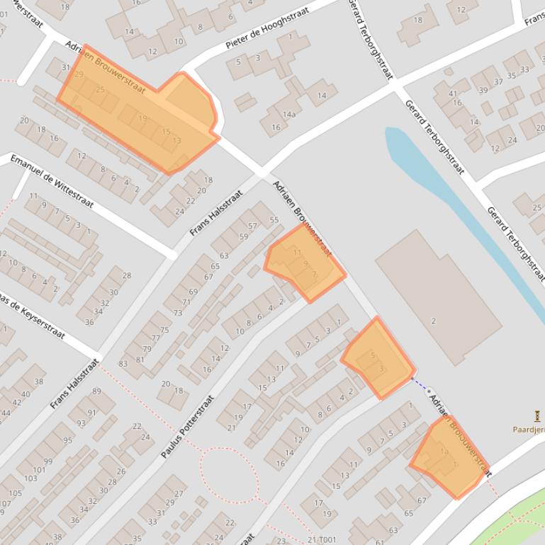 Kaart van postcodegebied 7482ZH.