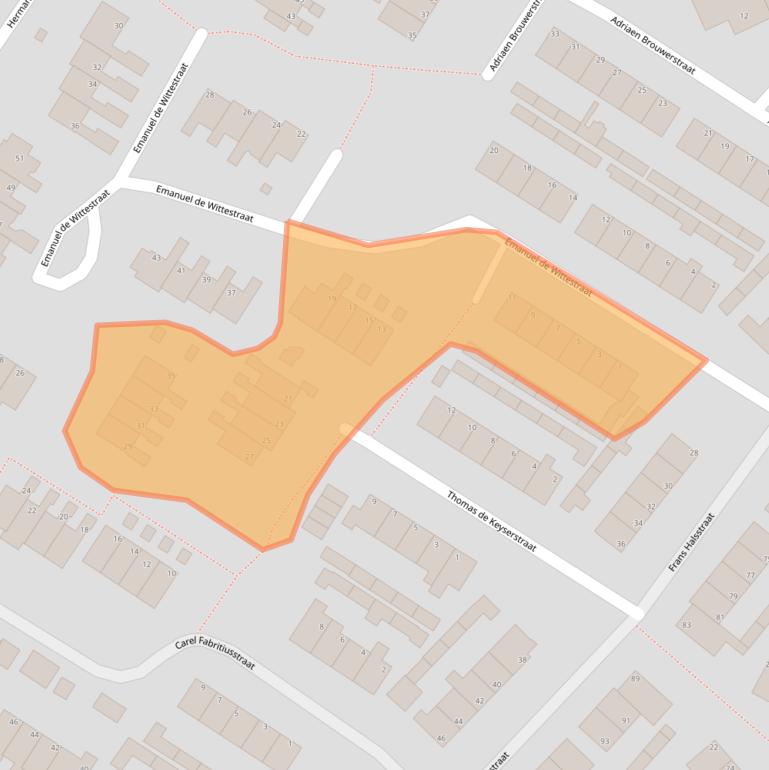 Kaart van postcodegebied 7482ZM.