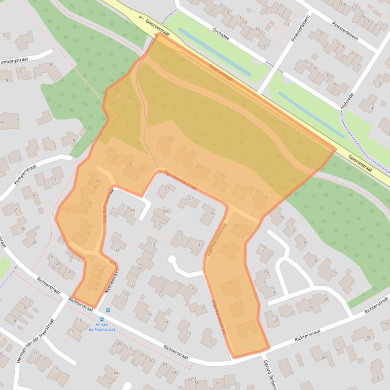 Kaart van postcodegebied 7482ZZ.