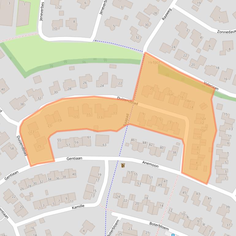 Kaart van postcodegebied 7483AK.