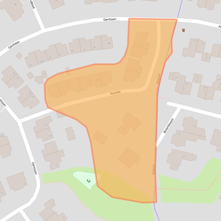 Kaart van postcodegebied 7483AP.