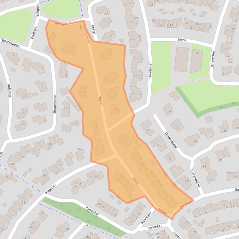 Kaart van postcodegebied 7483BA.