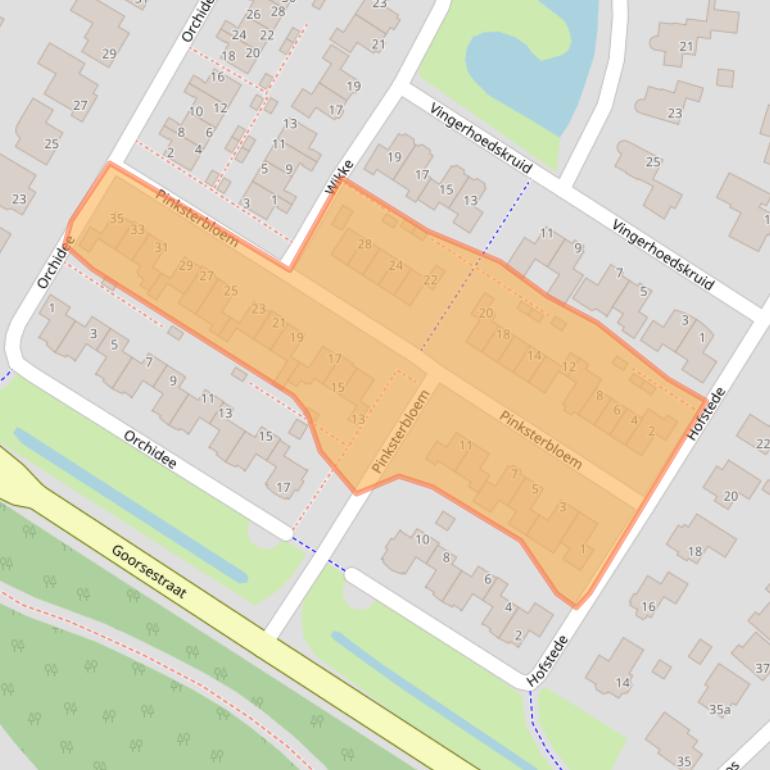 Kaart van postcodegebied 7483BG.