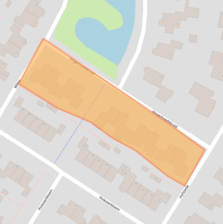 Kaart van postcodegebied 7483BH.