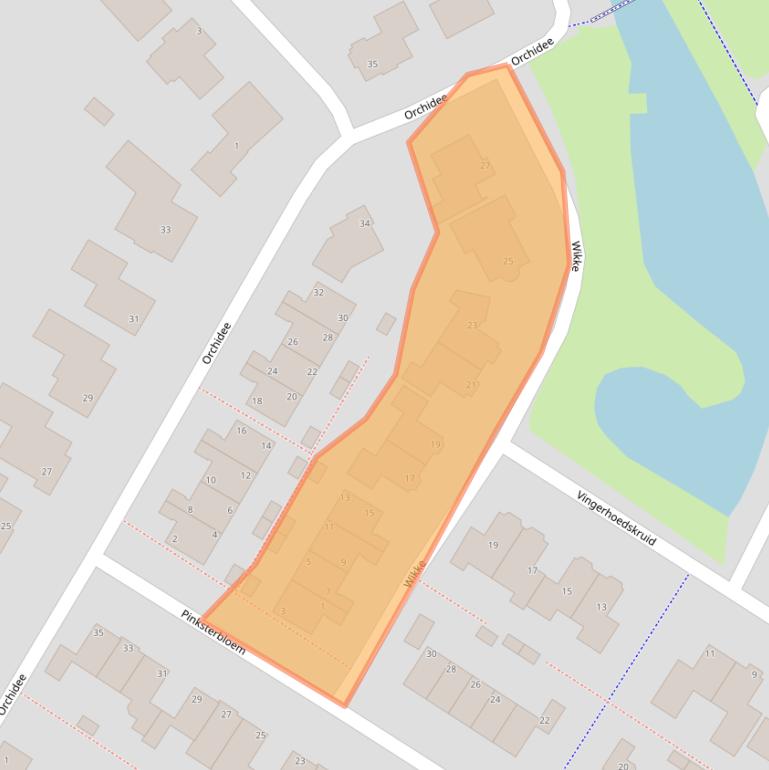 Kaart van postcodegebied 7483BJ.