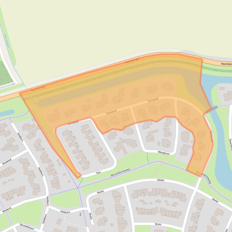 Kaart van postcodegebied 7483BR.