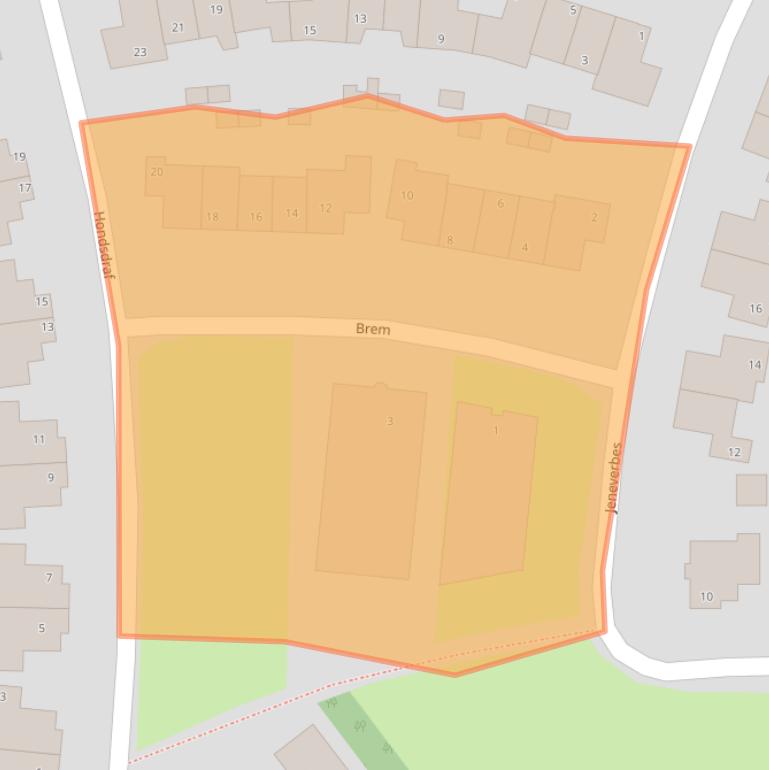 Kaart van postcodegebied 7483BX.