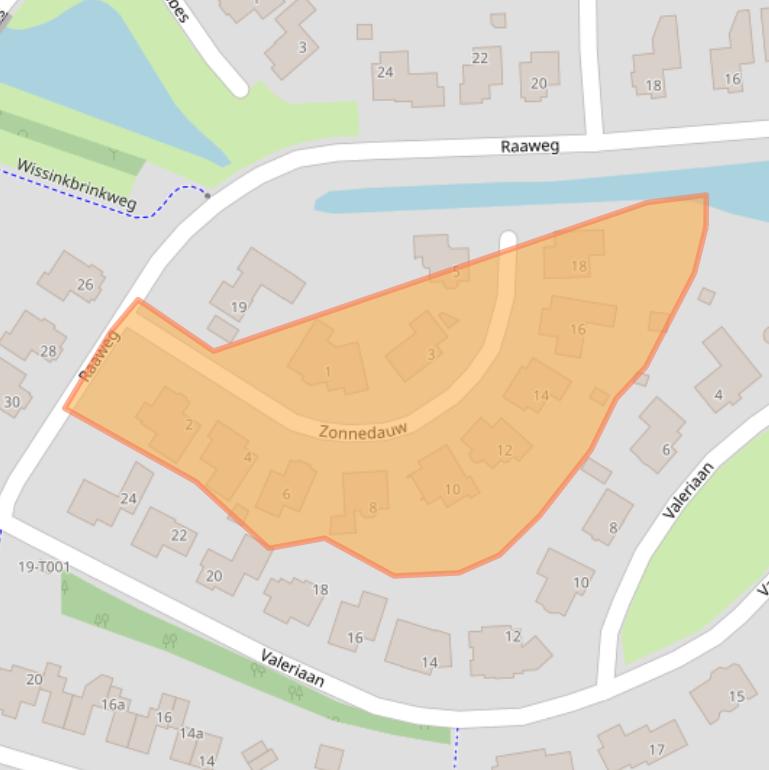 Kaart van postcodegebied 7483CB.