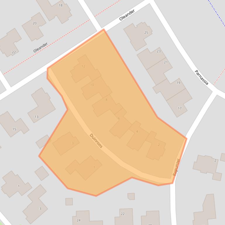 Kaart van postcodegebied 7483CE.