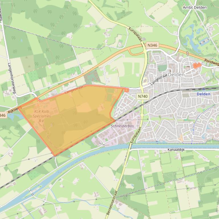 Kaart van postcodegebied 7491AE.