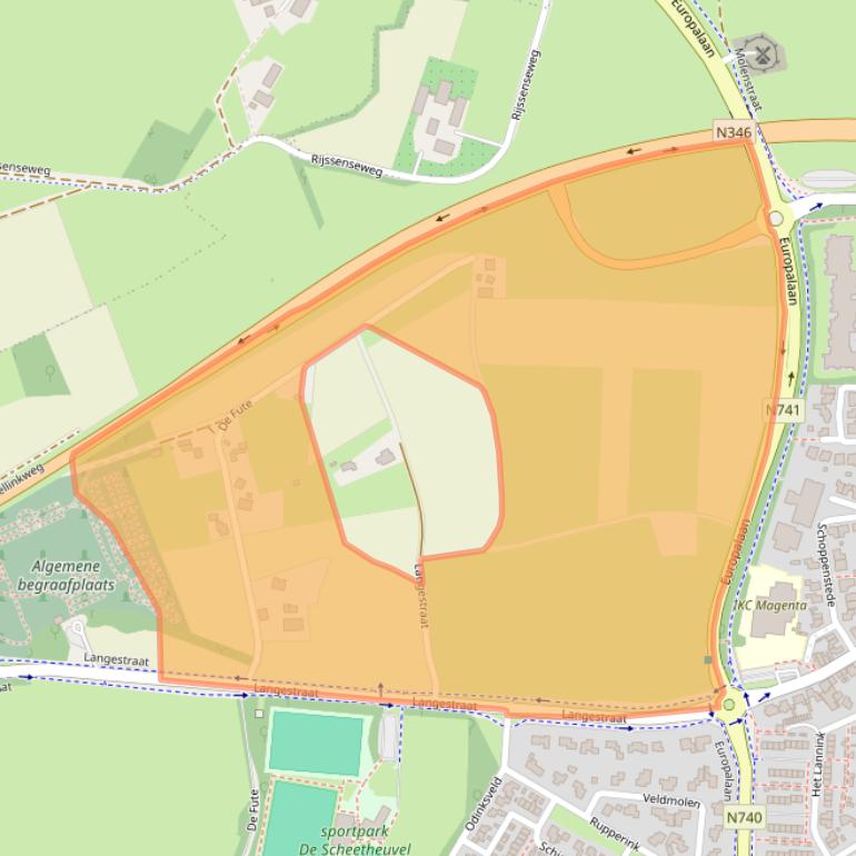 Kaart van postcodegebied 7491AL.