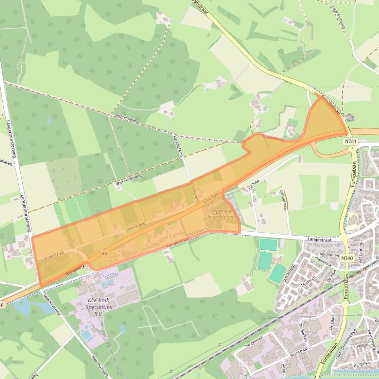 Kaart van postcodegebied 7491AN.