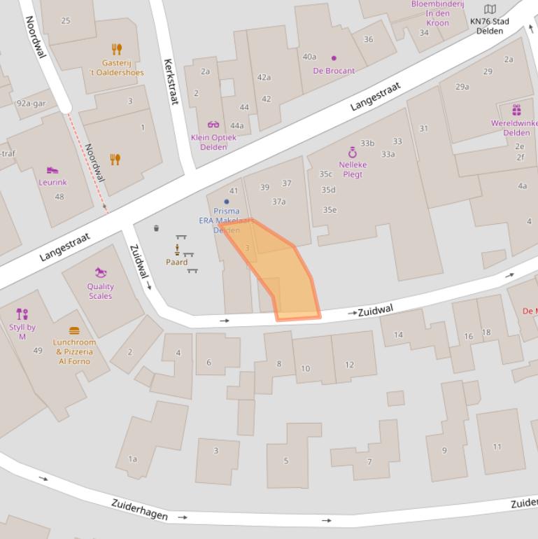 Kaart van postcodegebied 7491AR.