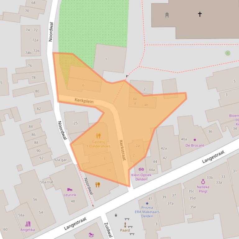 Kaart van postcodegebied 7491BL.