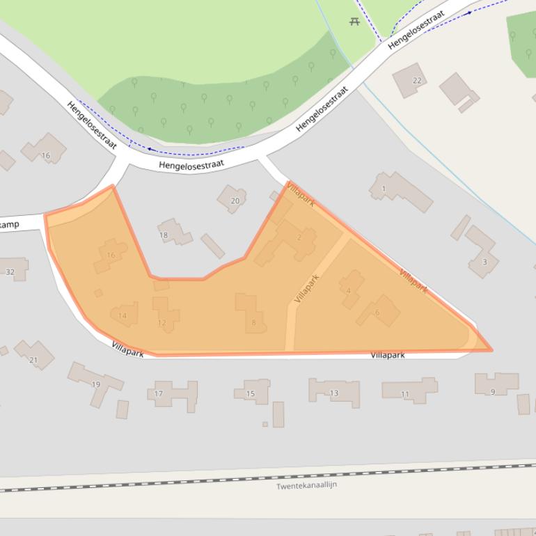 Kaart van postcodegebied 7491BV.