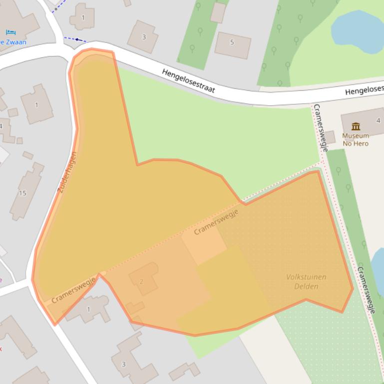 Kaart van postcodegebied 7491CC.