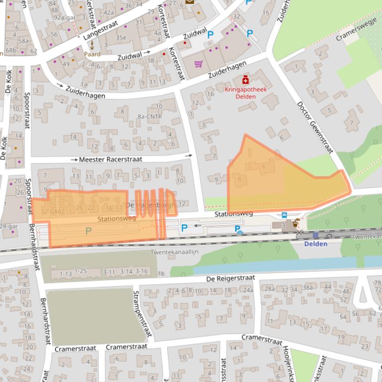 Kaart van postcodegebied 7491CG.