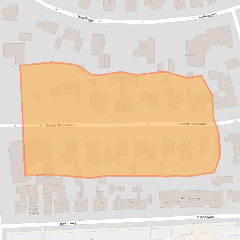 Kaart van postcodegebied 7491CJ.