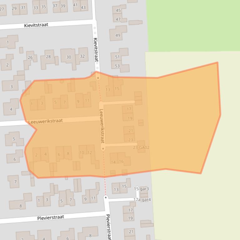 Kaart van postcodegebied 7491CR.