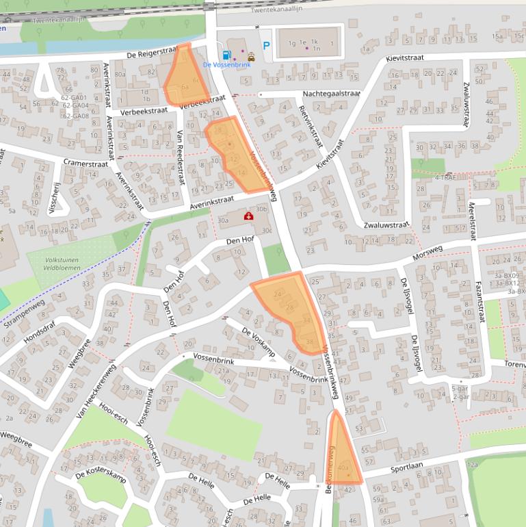 Kaart van postcodegebied 7491DD.